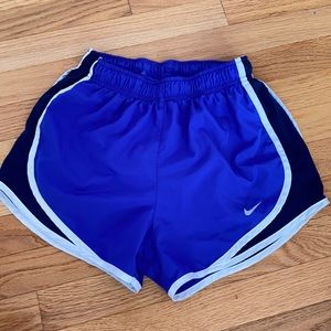 Blue Nike Dri-fit running shorts with liner, XS